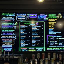 Drink menu Drink menu