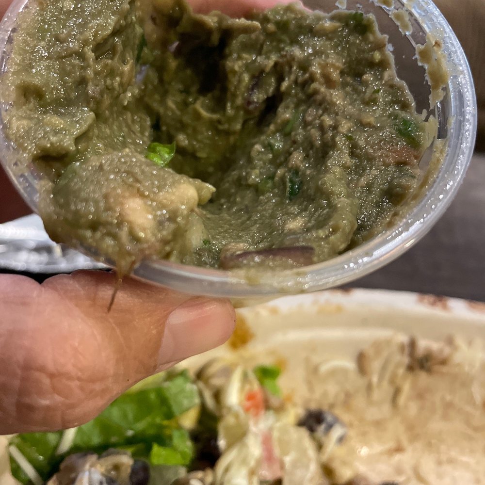 Chipotle Mexican Grill - Dark slimy guacamole that obviously wasn't even close to freshly made. - Fast Food Near Me - Greenville, Ohio Chipotle Mexican Grill - Dark slimy guacamole that obviously wasn't even close to freshly made. - Fast Food Near Me - Greenville, Ohio