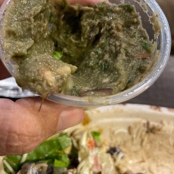 Chipotle Mexican Grill - Dark slimy guacamole that obviously wasn't even close to freshly made. - Fast Food Near Me - Greenville, Ohio Chipotle Mexican Grill - Dark slimy guacamole that obviously wasn't even close to freshly made. - Fast Food Near Me - Greenville, Ohio