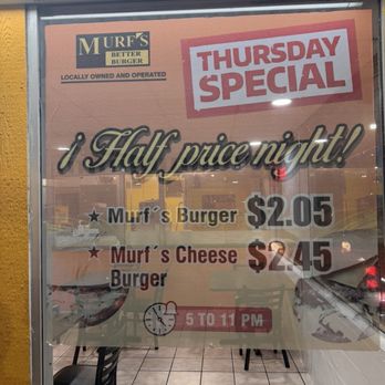 Murf's Better Burger - Thursday special - Burgers Near Me - San Antonio, Texas Murf's Better Burger - Thursday special - Burgers Near Me - San Antonio, Texas