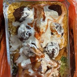 Hooda Halal Cart - Falafel Over Rice