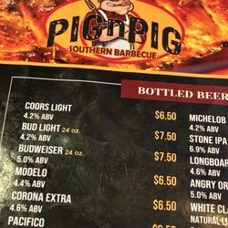 Pig N Pig - Menu