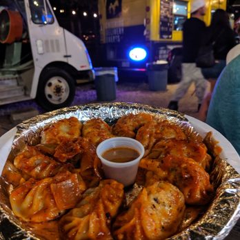 Monk's Momo - Chilli Chicken Momos - Food Trucks Near Me - Austin, Texas