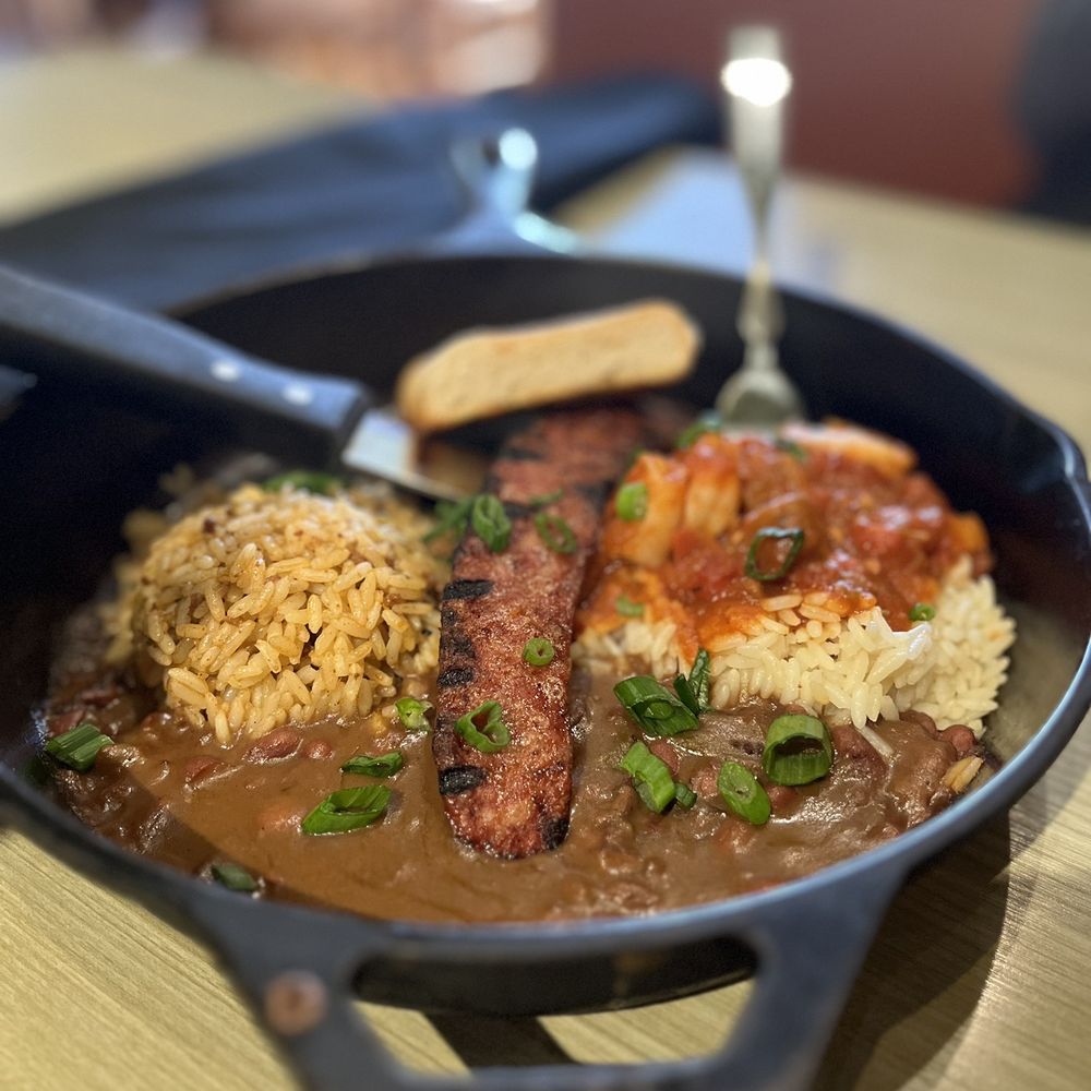 Razzoo's Cajun Cafe - Cajun Combo Skillet - Cajun/Creole Near Me - Mesquite, Texas Razzoo's Cajun Cafe - Cajun Combo Skillet - Cajun/Creole Near Me - Mesquite, Texas