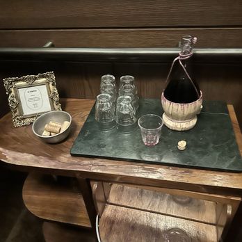 Ci Siamo - Wine for the elevator ride up to the dining room, cute! - Italian Near Me - New York, New York Ci Siamo - Wine for the elevator ride up to the dining room, cute! - Italian Near Me - New York, New York