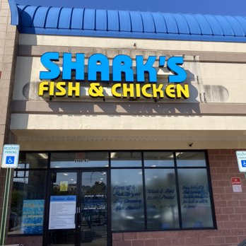 Shark's Fish And Chicken - Outdoor view of store - American Near Me - Lanham, Maryland