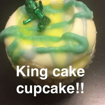 Billy's Bakery - Yummy King cake cupcake! The frosting was sooo good!! The green baby was a little creepy but points for authenticity! - Bakeries Near Me - New York, New York