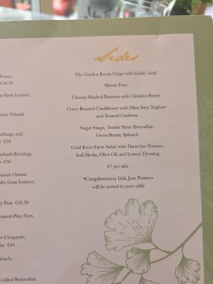 Menu photo 1 The Garden Room Dublin, D Menu photo 1 The Garden Room Dublin, D