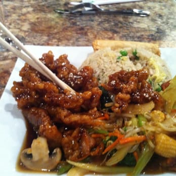 Doms Gastropub - Ginger Beef dinner special - American Near Me - Slave Lake, Alberta