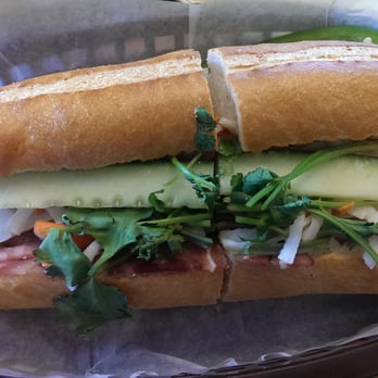 Lee's Bakery - Lee's Combo Sandwich - Banh Mi Dac Biet
Pork ham, pork head cheese, pork liver, and veggies - Vietnamese Near Me - Atlanta, Georgia Lee's Bakery - Lee's Combo Sandwich - Banh Mi Dac Biet
Pork ham, pork head cheese, pork liver, and veggies - Vietnamese Near Me - Atlanta, Georgia