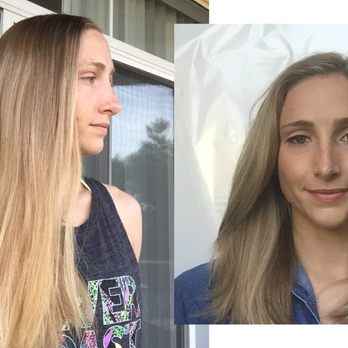 Blo - Before and after, blonde balayage and trim - Hair Salons Near Me - Raleigh, North Carolina