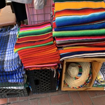 Olvera Street - Authentic Mexican blankets - Local Flavor Near Me - Los Angeles, California