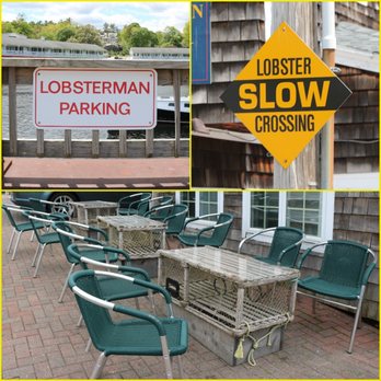 Ogunquit Town of - All near Perkins cove on the end of town...gotta love Maine! And yes, those are lobster traps used as tables. - Local Flavor Near Me - Ogunquit, Maine Ogunquit Town of - All near Perkins cove on the end of town...gotta love Maine! And yes, those are lobster traps used as tables. - Local Flavor Near Me - Ogunquit, Maine