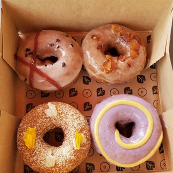 Holey Grail Donuts - Tasting Box ($12.00) - Lydgate Farms, Reincarnated, L&L, and Purple Haze. - Donuts Near Me - Honolulu, Hawaii Holey Grail Donuts - Tasting Box ($12.00) - Lydgate Farms, Reincarnated, L&L, and Purple Haze. - Donuts Near Me - Honolulu, Hawaii