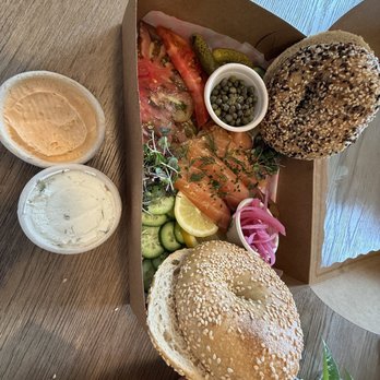 Mother Dough Bagels - Lox box - Bagels Near Me - Santa Barbara, California Mother Dough Bagels - Lox box - Bagels Near Me - Santa Barbara, California