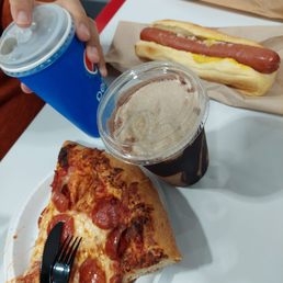Pizza, hotdogs combo, mocha frosty, church and chicken bake on the side.. Pizza, hotdogs combo, mocha frosty, church and chicken bake on the side..