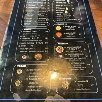 Dalbam Moon Night - Menu - Korean Near Me - San Diego, California