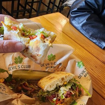 Devil's Club Brewing - Vegan sandwich - Brewpubs Near Me - Juneau, Alaska Devil's Club Brewing - Vegan sandwich - Brewpubs Near Me - Juneau, Alaska