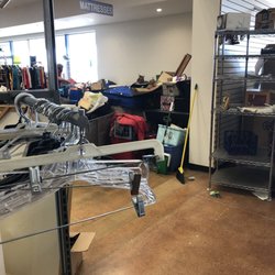 St Vincent De Paul - So much junk everywhere - so jammed of stuff that they're going through it right at the front. More hazards