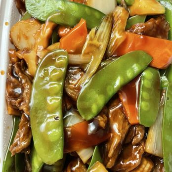 Li's Garden - Beef with snow peas. - Chinese Near Me - Longwood, Florida