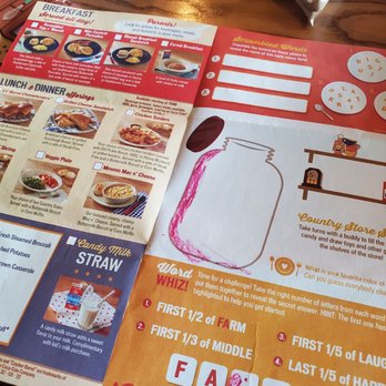 Cracker Barrel Old Country Store - Kids menu - American Near Me - Conroe, Texas
