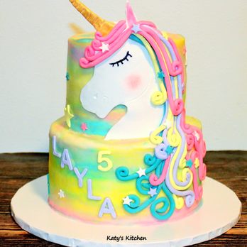 Katy's Kitchen - a cake with a unicorn on top - Desserts Near Me