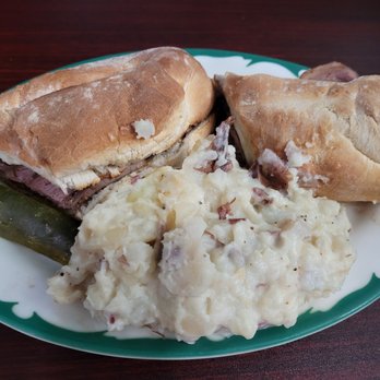 Pubski Pub - French Beef on Weck Dip w/Mashed Potatoes - Bars Near Me - Cheektowaga, New York Pubski Pub - French Beef on Weck Dip w/Mashed Potatoes - Bars Near Me - Cheektowaga, New York