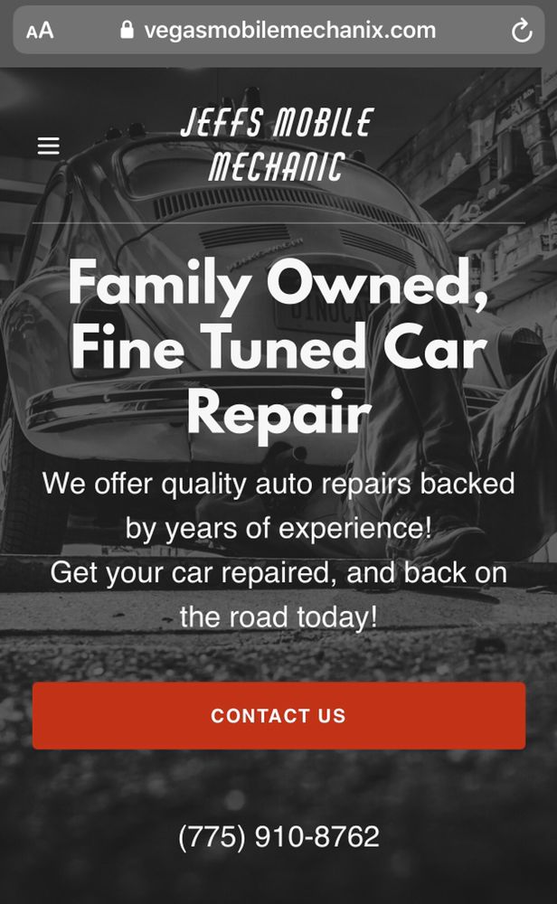 JEFF’S MOBILE MECHANIC Updated September 2024 Pahrump, Nevada