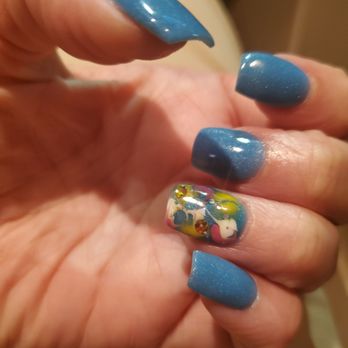 Pinkies Nail & Spa - Deep Sea Blue w/party Marble. #Emily - Nail Salons Near Me - Miami, Florida Pinkies Nail & Spa - Deep Sea Blue w/party Marble. #Emily - Nail Salons Near Me - Miami, Florida