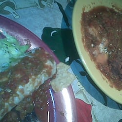 Chicken Burrito a la carte and Chile Rellenos