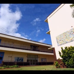 Liholiho Elementary School - The school office (2nd floor) and library (ground floor)