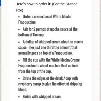Starbucks - Frappula Frappuccino - Coffee & Tea Near Me - Morehead City, North Carolina