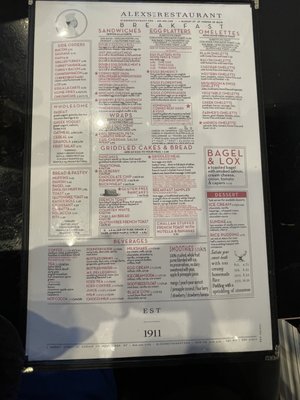 Menu photo 6 Alex's Restaurant Poughkeepsie, NY Menu photo 6 Alex's Restaurant Poughkeepsie, NY