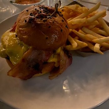 BiXi Beer - Double Burger wit fries - Asian Fusion Near Me - Chicago, Illinois