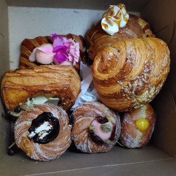 Supermoon Bakehouse - Cruffins, passionfruit doughnut; mushroom & cheese Danish; ham & cheese, lox, jasmine strawberry lychee, twice baked croissants - Bakeries Near Me - New York, New York Supermoon Bakehouse - Cruffins, passionfruit doughnut; mushroom & cheese Danish; ham & cheese, lox, jasmine strawberry lychee, twice baked croissants - Bakeries Near Me - New York, New York