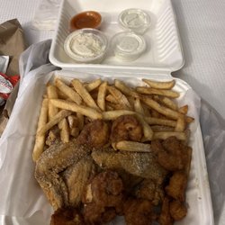 Bangin' Fish & Chicken - Chicken and shrimp combo