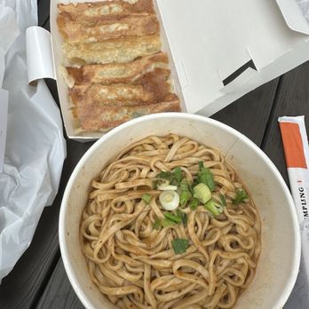 Bafang Dumpling - Pot stickers with noodles - Bubble Tea Near Me - Temple City, California