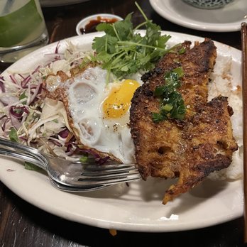Ba Bar - Lemongrass Rockfish with a cracked egg - Vietnamese Near Me - Seattle, Washington
