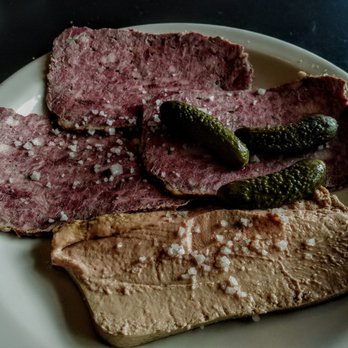 Le Pichet - Mini Charcuterie - Chicken Pate, Pork Pate, mini pickles - French Near Me - Seattle, Washington Le Pichet - Mini Charcuterie - Chicken Pate, Pork Pate, mini pickles - French Near Me - Seattle, Washington