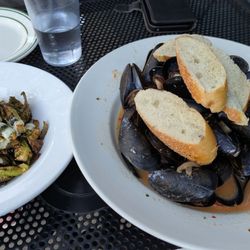 Moreland's Tavern - Mussels and brussel sprouts