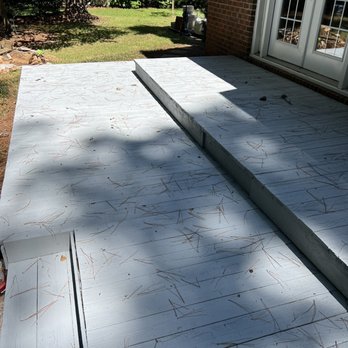 Justice Home Improvements - Back deck stained - Greenville, North Carolina Justice Home Improvements - Back deck stained - Greenville, North Carolina