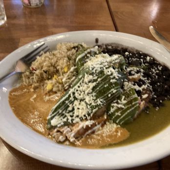 Blue Corn Harvest Bar & Grill - Chicken tinga chili relleno - Southern Near Me - Round Rock, Texas Blue Corn Harvest Bar & Grill - Chicken tinga chili relleno - Southern Near Me - Round Rock, Texas