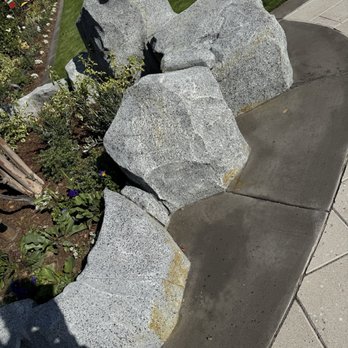 Alan Smith Pool Plastering & Remodeling - Rust coming through on newly repaired and painted rocks - Pool & Hot Tub Service Near Me - Orange, California