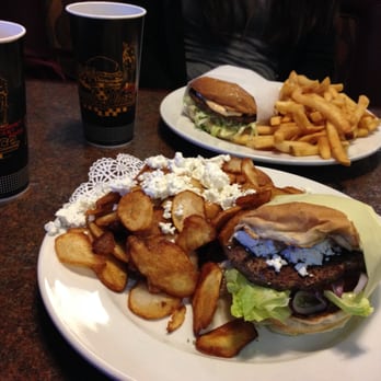 Paul's Place - Feta Burger and Feta fries was really good. The background is the Avocado Burger and fries. - Diners Near Me - Orange, California Paul's Place - Feta Burger and Feta fries was really good. The background is the Avocado Burger and fries. - Diners Near Me - Orange, California