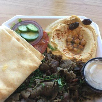 Holy Land Deli - Really tasty gyro plate with hummus! - Mediterranean Near Me - Saint Paul, Minnesota