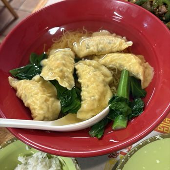 Wonton Gourmet & BBQ - This is the Shrimp Wonton Shrimp Wonton with Egg Noodle Soup . This was amazing ! - Chinese Near Me - Cleveland, Ohio Wonton Gourmet & BBQ - This is the Shrimp Wonton Shrimp Wonton with Egg Noodle Soup . This was amazing ! - Chinese Near Me - Cleveland, Ohio
