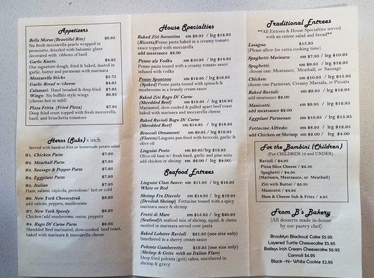 Menu photo 4 Bambini's Pizzeria Southport, NC Menu photo 4 Bambini's Pizzeria Southport, NC