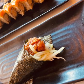 Umami - spicy tuna hand roll and a Lemon Salmon Roll - Japanese Near Me - Las Vegas, Nevada Umami - spicy tuna hand roll and a Lemon Salmon Roll - Japanese Near Me - Las Vegas, Nevada