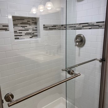 G Salzman Basement Remodeling - a glass shower door - General Contractors Near Me - Centereach, New York