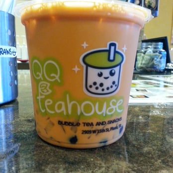 QQ Teahouse - Thai Tea with boba and lychee jellies. - Taiwanese Near Me - Plano, Texas QQ Teahouse - Thai Tea with boba and lychee jellies. - Taiwanese Near Me - Plano, Texas